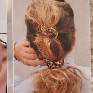 nOir Jewelry Ombre Leopard Scrunchies